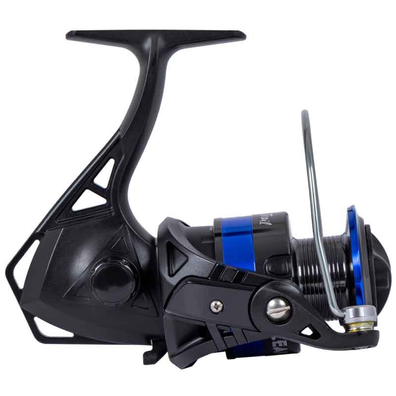 G2703-ALBATROS spinning reel, side with view of ambidextrous crank adjustment