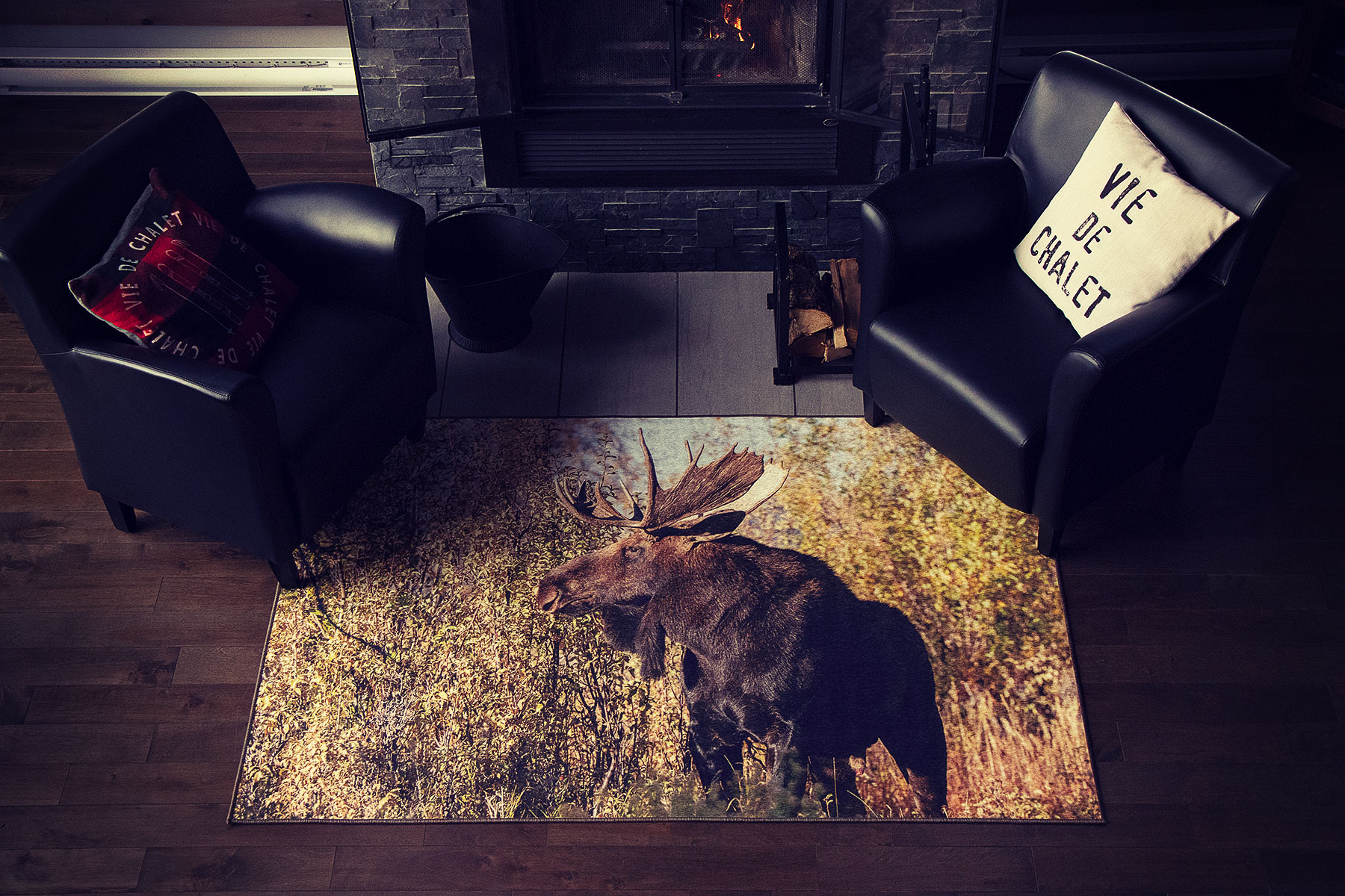 G8015-02-4x6 Carpet Moose