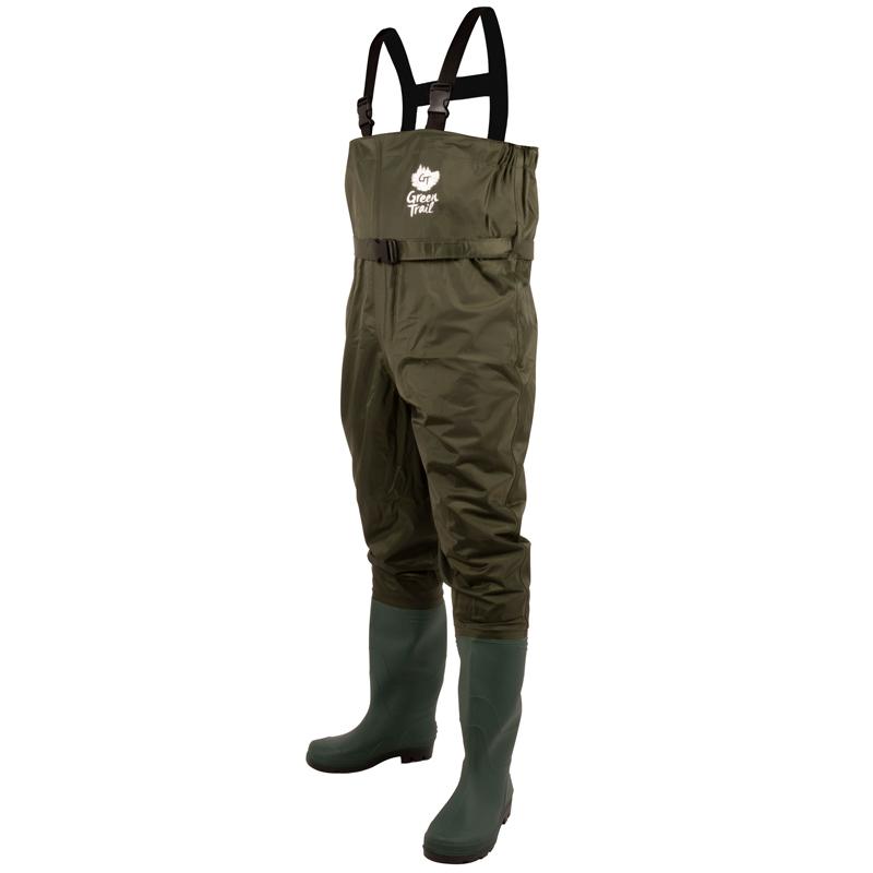 Chest waders with traction sole, side view - G1005