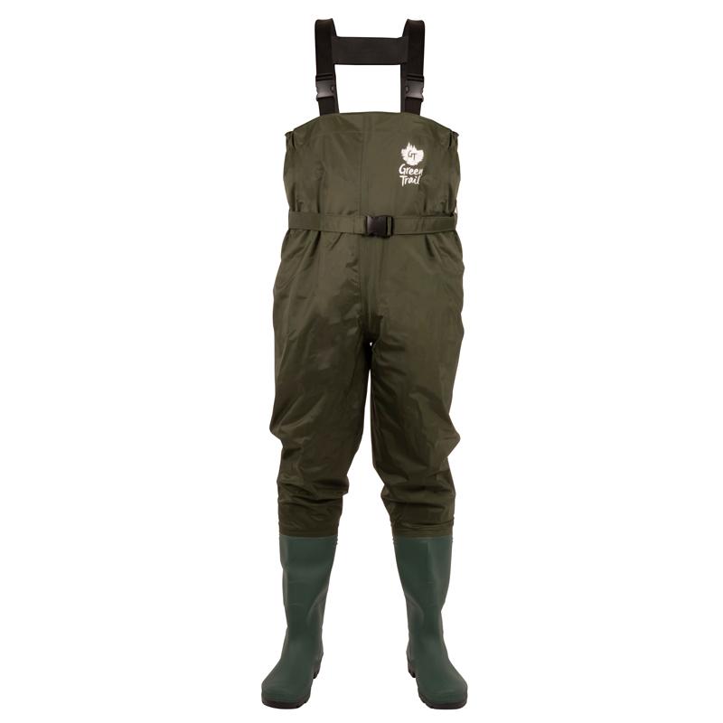 Chest waders with traction sole, side front - G1005