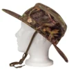 G1932 - Camouflage fishing hat, Green Trail logo and drawcord adjustment