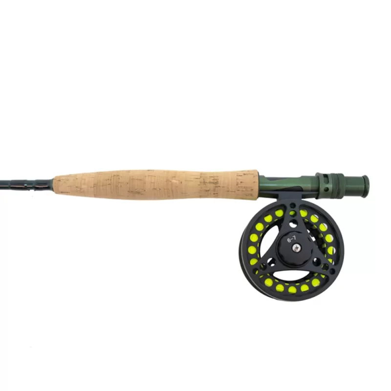 FALCON FIERCE fly fishing combo G2104, front of the reel