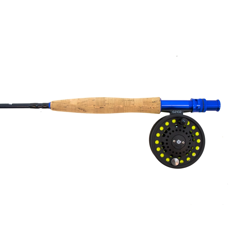 FALCON PASSION Fly Fishing Combo - G2102, reel face and cork handle