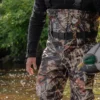 G1082 - STREAMFEATHER camo chest wader, close view of the fabric
