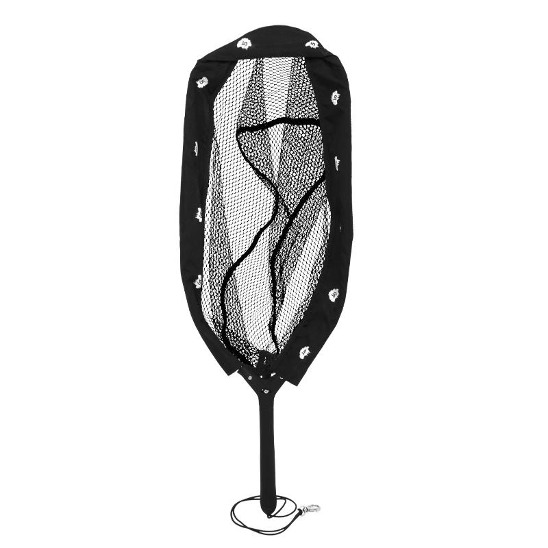 Landing net with rubber net, front view - G3220 - OFFSHORE