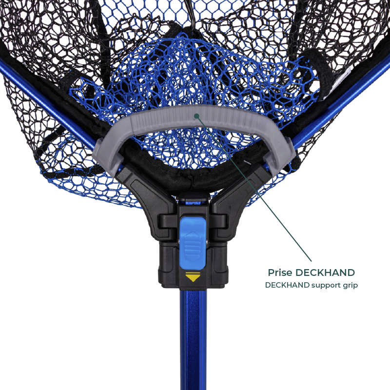 G3165 - DREAMCATCH landing net, button to fold the hoop and DECKHAND grip