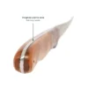G3770-G3770 - Couteau à filet DAMAS, poignée pleine soie en bois de noyer