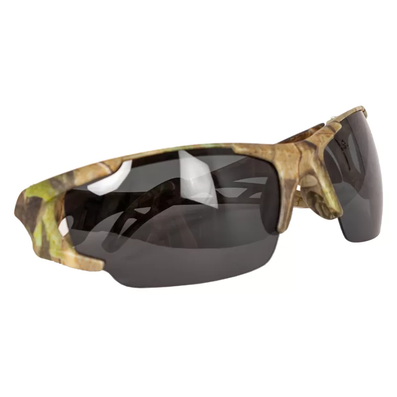 9889055 - Polarized camouflage sunglasses, folded side view