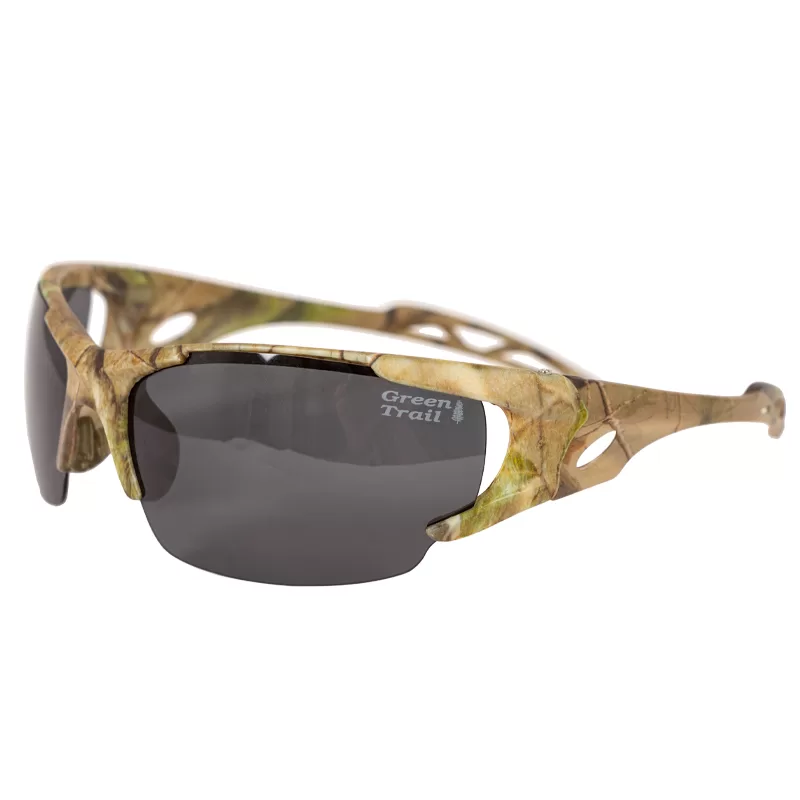 9889055 - Polarized camouflage sunglasses, open side view