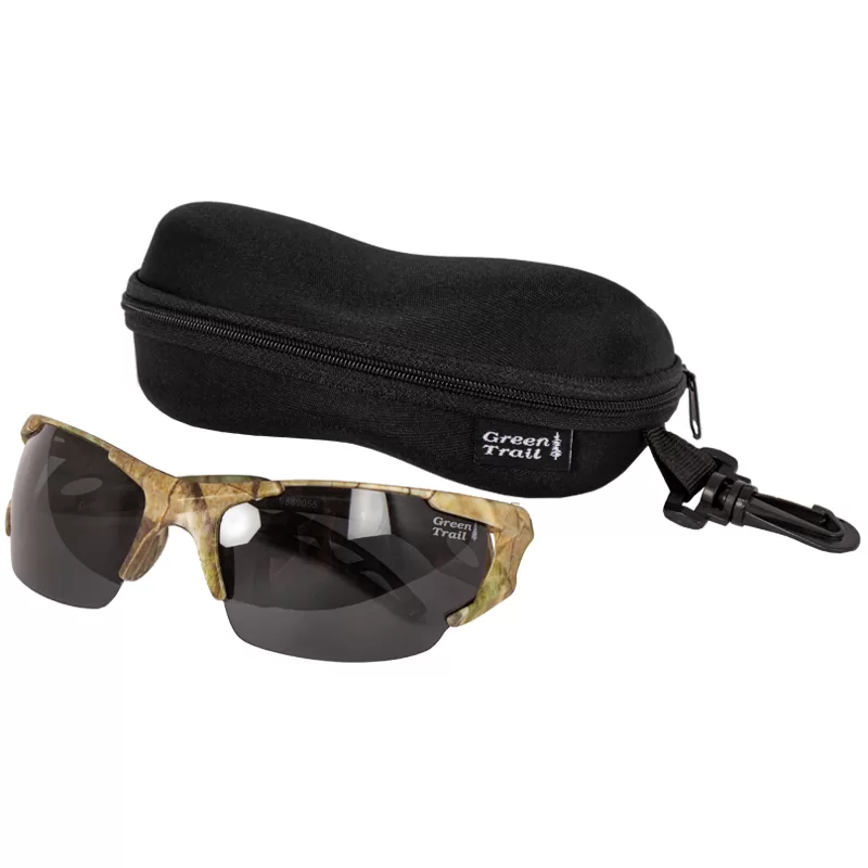 9889055 - Polarized camouflage sunglasses, with case