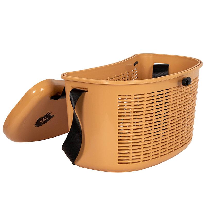 Plastic fish basket with open lid G5003