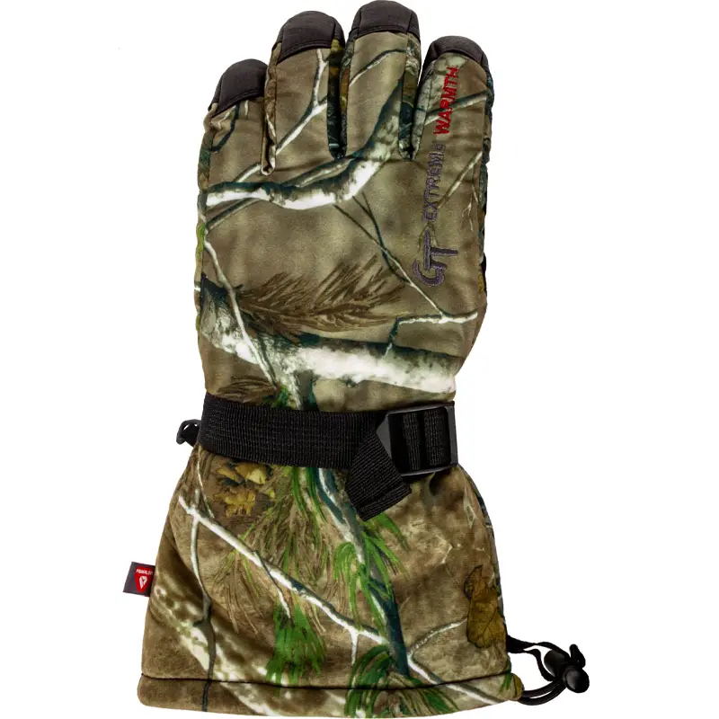 G0909-Gloves in deer leather camo, top