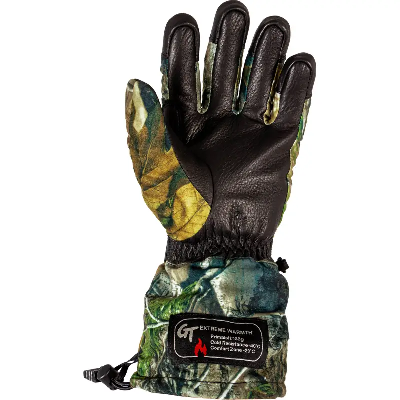 G0909-Gloves in deer leather camo, back