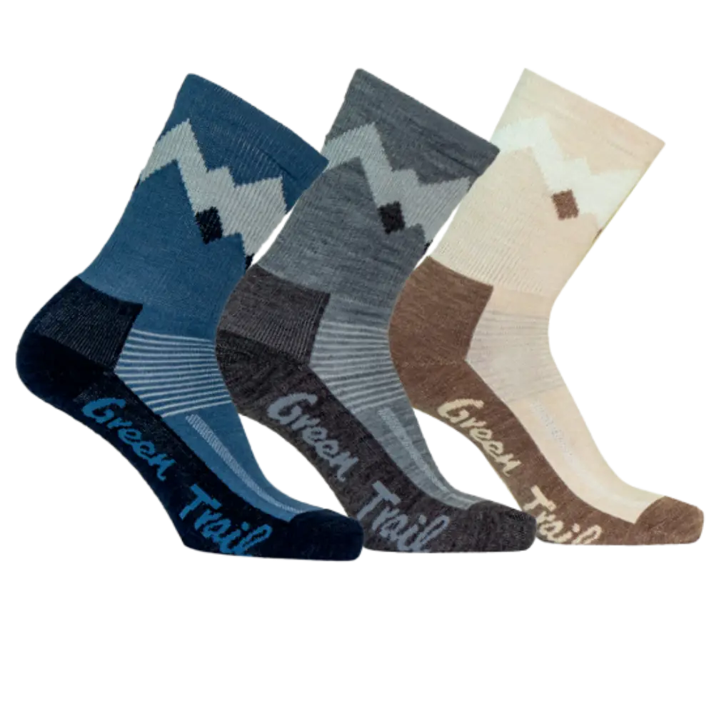 3 Pairs Thermal 80% Merino Wool Socks Thermal Hiking Crew Winter Men's  Women's Kid's : : Clothing, Shoes & Accessories