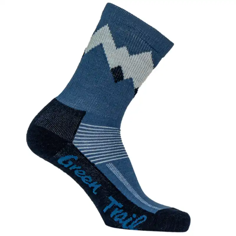 Merino wool socks, blue-G0930