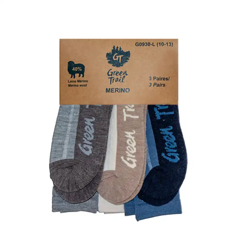 Merino wool socks trio packaging - G0930